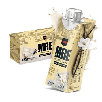 Shake proteic din alimente intregi cu aroma de vanilie MRE Protein Shake, 500ml, Redcon1