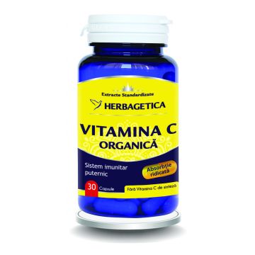 Vitamina C Organica, 30 capsule, Herbagetica