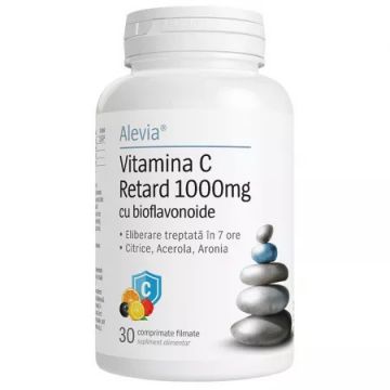 Vitamina C Retard cu bioflavonoide 1000 mg 30 capsule Alevia