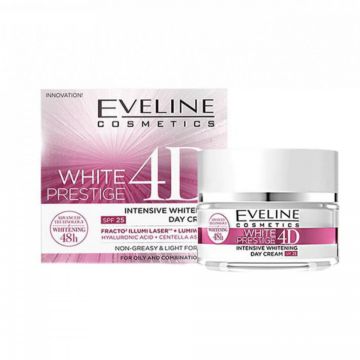 Crema de zi Eveline Cosmetics White Prestige 4D (Concentratie: Crema pentru fata, Gramaj: 50 ml)