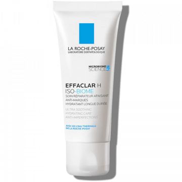 Crema hidratanta si calmanta pentru pielea grasa fragilizata La Roche-Posay Effaclar H Iso-Biome, 40ml (Concentratie: Crema, Gramaj: 40 ml)