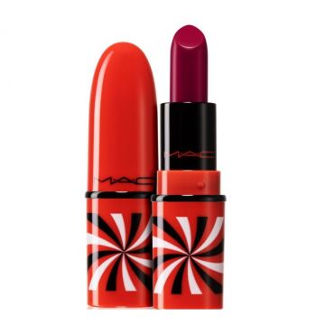 Ruj de buze Mac Lipstick Hypnotizing Holiday Collection, 3 Gr (Nuanta Ruj: Berry Tricky Purple)