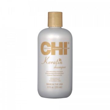 Sampon cu keratina pentru par uscat si indisciplinat CHI Keratin (Concentratie: Sampon, Gramaj: 355 ml)