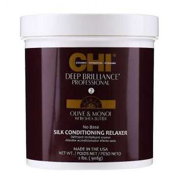 Tratament pentru par Chi Deep Brilliance Olive & Monoi Conditioning Relaxer No.2, 908 gr (Concentratie: Tratamente pentru par, Gramaj: 908 g)