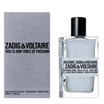 Zadig & Voltaire This is Him! Vibes of Freedom, Apa de Toaleta, Barbati (Concentratie: Apa de Toaleta, Gramaj: 100 ml)