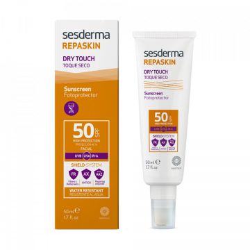 Crema pentru protectie solara cu SPF 50 Repaskin Dry Touch, Sesderma (Concentratie: Protectie solara, Gramaj: 50 ml)