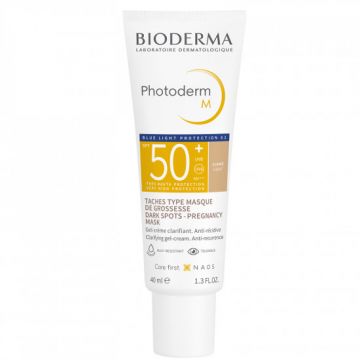Gel-crema corectoare cu SPF50+ deschis Bioderma Photoderm M, 40 ml (Concentratie: Crema, Gramaj: 40 ml)
