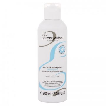 Lapte demachiant rezistent la apa Embryolisse Gentle Waterproof Milky, 200 ml (Concentratie: Demachiant, Gramaj: 200 ml)