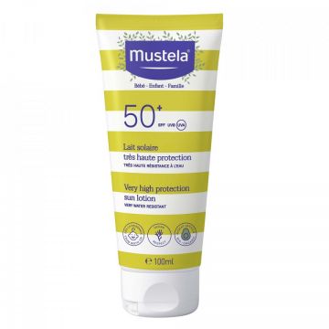 Lotiune pentru protectie solara cu SPF 50+, Mustela (Concentratie: Crema, Gramaj: 100 ml)