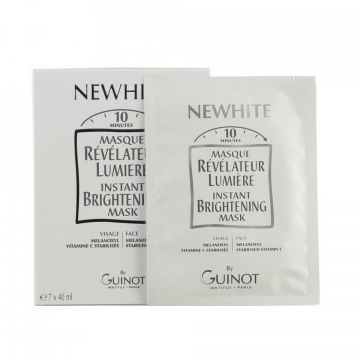 Masca tratament pentru luminozitate Guinot Newhite Instant Brightening 7 x 40 ml (Concentratie: Masca de fata, Gramaj: 7 x 40 ml)