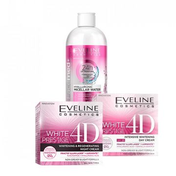 Pachet Eveline Cosmetics White Prestige 4D (Concentratie: Set)