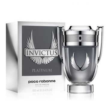 Paco Rabanne, Invictus Platinum, Apa de Parfum, Barbati (Concentratie: Apa de Parfum, Gramaj: 100 ml)