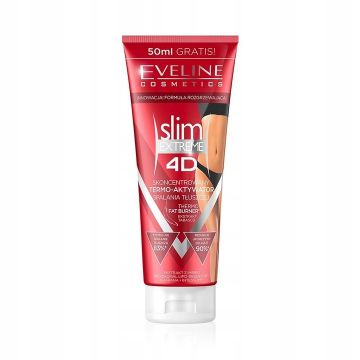 Ser termoactiv anticelulitic Slim Extreme 4D, Eveline Cosmetics, 250 ml (Gramaj: 250 ml, Concentratie: Crema anticelulitica)