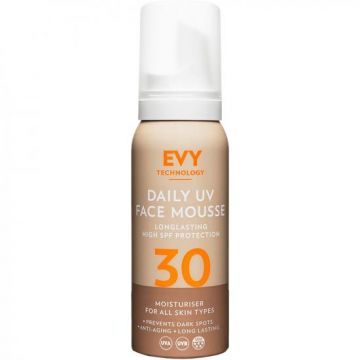 Spuma de fata Evy Technology Daily Defence Unisex SPF 30, 75 ml (Concentratie: Protectie solara, Gramaj: 75 ml)