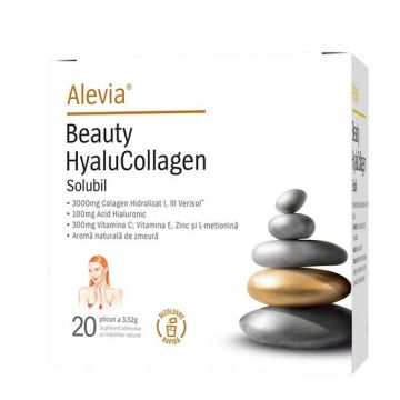 Beauty HyaluCollagen, 20 plicuri, Alevia (Concentratie: 20 plicuri)