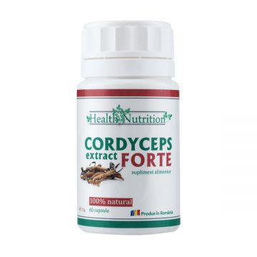 Cordyceps Extract Forte Health Nutrition (Cantitate: 120 capsule)