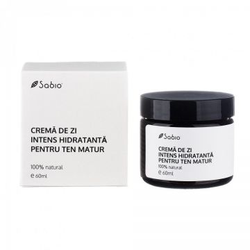 Cremă de zi intens hidratanta pentru ten matur, Sabio (Concentratie: Crema, Gramaj: 60 ml)