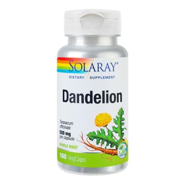 Dandelion (Păpădie) 520 mg Solaray, 100 capsule, Secom (Concentratie: 100 capsule)