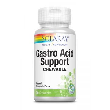 Gastro Acid Support (aroma ciocolata), 30 tablete masticabile, Secom (Ambalaj: 30 capsule)