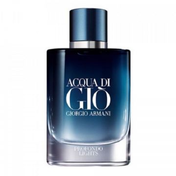 Giorgio Armani, Acqua di Gio Profondo Lights, Apa de Parfum Barbati , Editie Limitata (Concentratie: Tester Apa de Parfum, Gramaj: 75 ml)