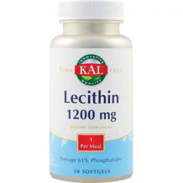 Lecithin 1200 mg SECOM KAL 50 capsule (Concentratie: 1200 mg)