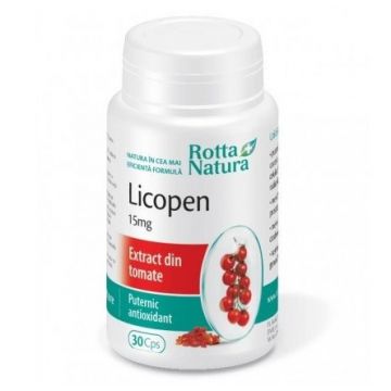 Licopen 15 mg Rotta Natura 30 capsule (Concentratie: 15 mg)