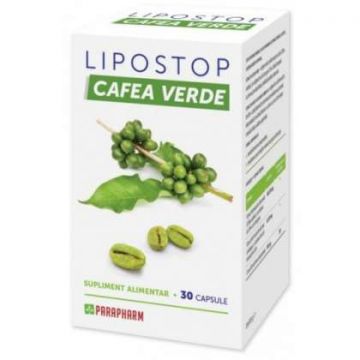 Lipostop Cafea Verde Parapharm 30 capsule (Concentratie: 531.03 mg)