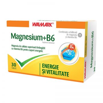 Magnesium + B6, 30 tablete, Walmark (Concentratie: 30 tablete)
