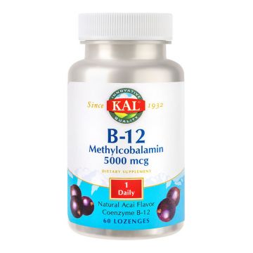 Methylcobalamin (Vitamina B12) 5000 mcg SECOM KAL 60 comprimate (Concentratie: 5000 mcg)