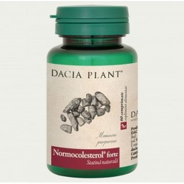 Normocolesterol Forte Dacia Plant 60 comprimate (Concentratie: 550 mg)