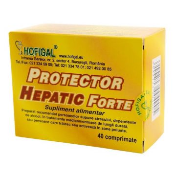 Protector Hepatic Forte Hofigal 40 comprimate (Concentratie: 1000 mg)