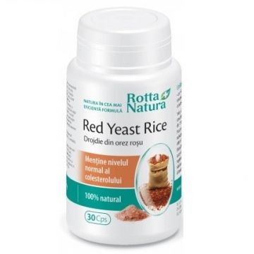 Red Yeast Rice (Drojdie de Orez Rosu) Rotta Natura (Concentratie: 635 mg)