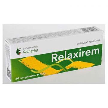 Relaxirem Remedia 30 comprimate (Concentratie: 120 mg)