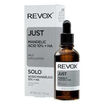 Ser exfoliant pentru piele Revox Just Mandelic Acid 10% + HA (Concentratie: Serum, Gramaj: 30 ml)