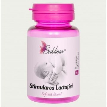 Sublima Stimularea Lactatiei Dacia Plant 60 comprimate (Concentratie: 500 mg)