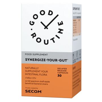 Synergize Your Gut Good Routine, 30 capsule, Secom (Concentratie: 30 capsule)