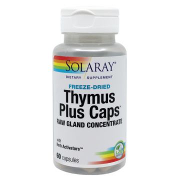 Thymus Plus Caps SECOM Solaray 60 capsule (Concentratie: 592.5 mg)
