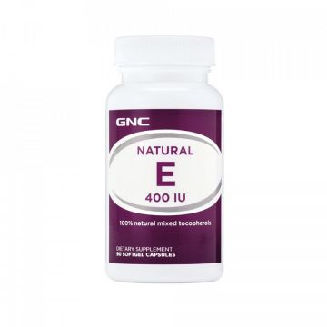 Vitamina E Naturala 400 UI 90 capsule moi, GNC (Concentratie: 90 capsule moi)