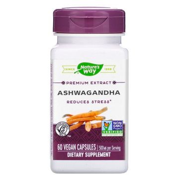 Ashwagandha SECOM Natures Way 60 capsule (Concentratie: 500 mg)