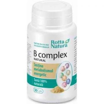 B complex natural Rotta Natura 30 capsule (TIP PRODUS: Suplimente alimentare, Concentratie: 420 mg)