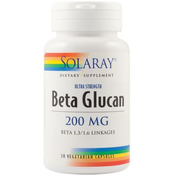 Beta Glucan SECOM Solaray 30 capsule (Concentratie: 200 mg)