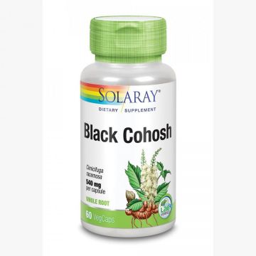 Black Cohosh SECOM Solaray (Gramaj: 60 capsule, Concentratie: 540 mg)