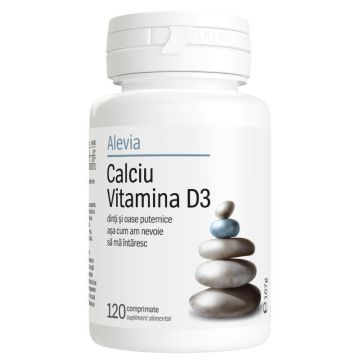 Calciu vitamina D3, 120 comprimate, Alevia (Concentratie: 120 comprimate)