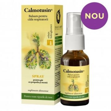 Calmotusin spray pentru gat cu propolis si menta 20 ml (Concentratie: 20 ml)