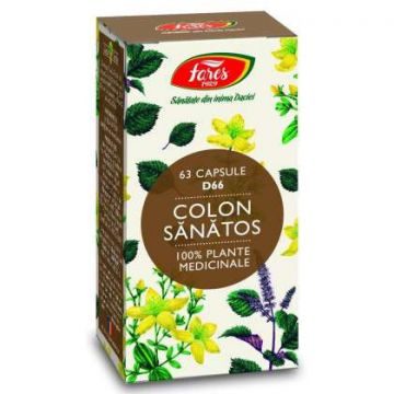 Colon Sanatos Fares 63 capsule (Concentratie: 370 mg)