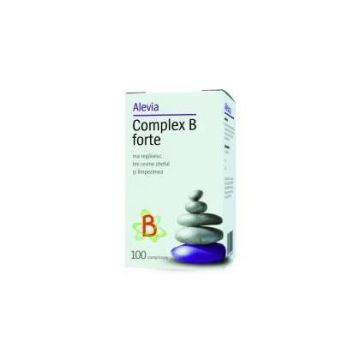 Complex B forte Alevia 100 comprimate (TIP PRODUS: Suplimente alimentare, Concentratie: 39.2 mg)
