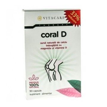 Coral D Vitacare capsule (Ambalaj: 30 capsule, Concentratie: 1750mg)