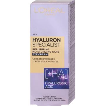 Crema de ochi antirid cu acid hialuronic Hyaluron Specialist, 15ml, L'Oreal Paris