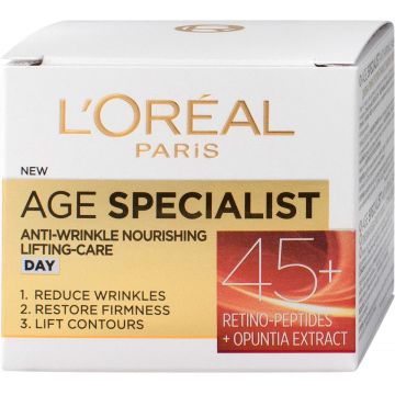 Crema de zi Age Specialist 45+, 50ml, L'Oreal Paris