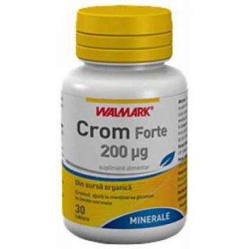 Crom Forte 200 mcg Walmark 30 tablete (Concentratie: 200 mcg)